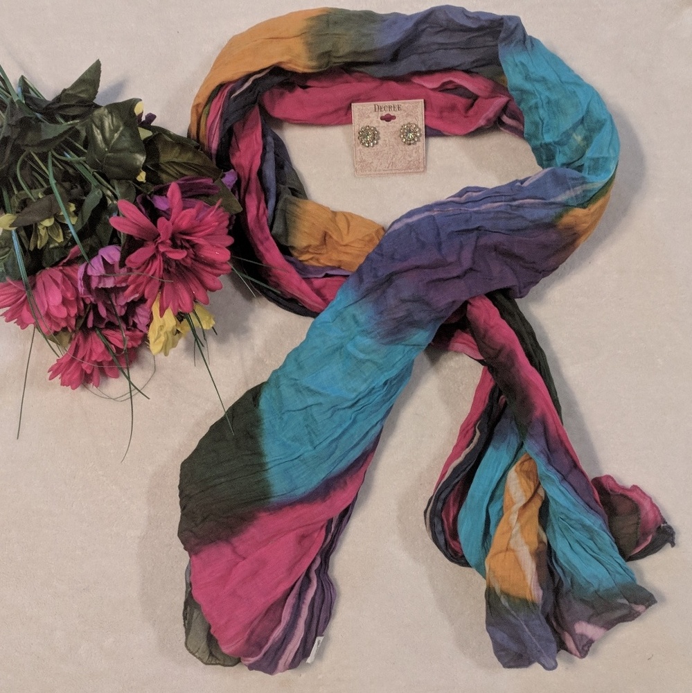 ♦️ B2G1FREE ♦️ 🌈Raindow colored Scarf